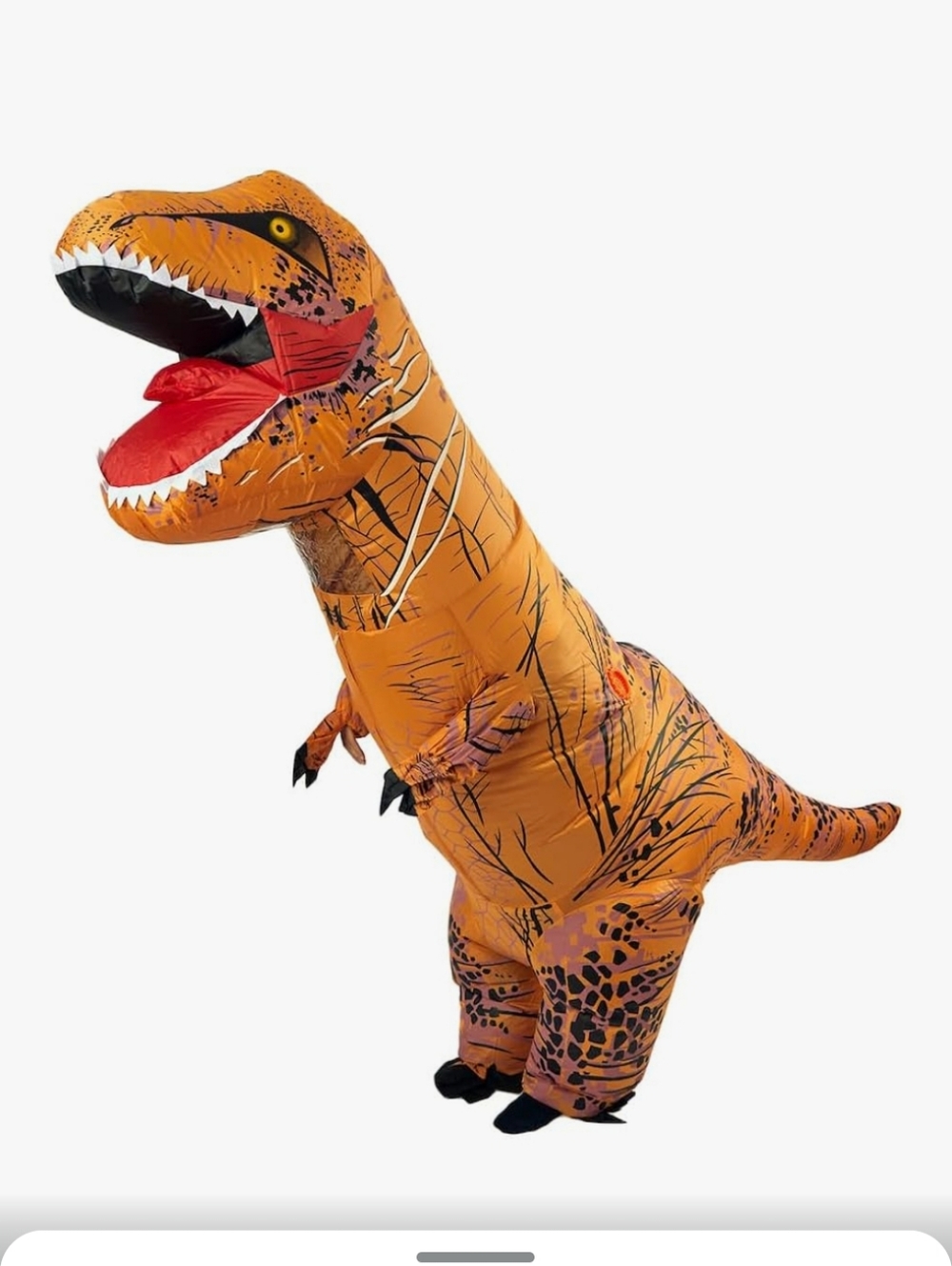 Inflatable T-Rex Costume - Orange Dinosaur